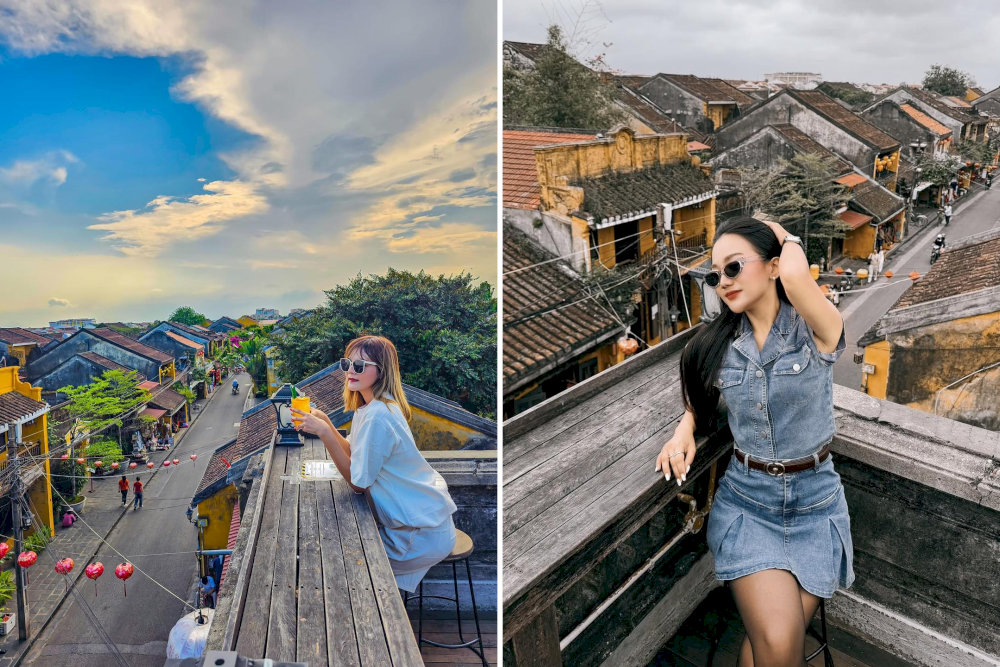 The rooftop offers a stunning check-in spot